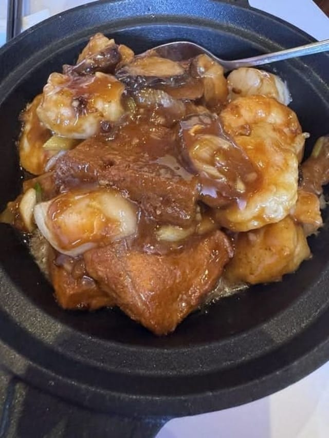 Seafood Tofu Hot Pot.